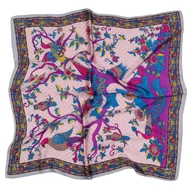 Moda i Uroda OUTLET - Apaszka chustka damska chusta gawroszka PTAK SILVER - miniaturka - grafika 1