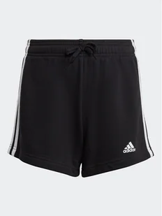 adidas Szorty sportowe Essentials 3-Stripes Shorts IC3631 Czarny Regular Fit - Spodenki damskie - miniaturka - grafika 1