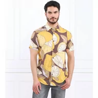 Koszule męskie - GUESS Koszula SS ECO RAYON LEMON P | Slim Fit - miniaturka - grafika 1