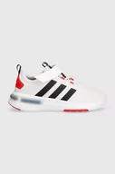 Buty dla dziewczynek - adidas sneakersy dziecięce RACER TR23 EL K kolor biały - miniaturka - grafika 1