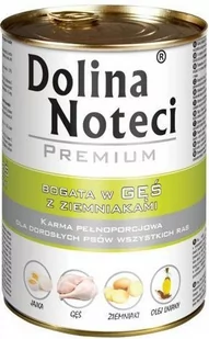Dolina Noteci Premium Bogata Gęś Z Ziemniakami 400 g x 12 sztuk - Mokra karma dla psów - miniaturka - grafika 1
