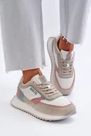 Sneakersy damskie - Sneakersy Damskie Memory Foam System Big Star NN274690 Białe-38 - miniaturka - grafika 1