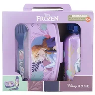 Zestawy naczyń dla dzieci - Zestaw śniadaniówka/bidon aluminiowy KRAINA LODU FROZEN - miniaturka - grafika 1