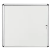 Gabloty - Gablota wewnętrzna z białą powierzchnią magnetyczną, 720 x 674 mm - miniaturka - grafika 1