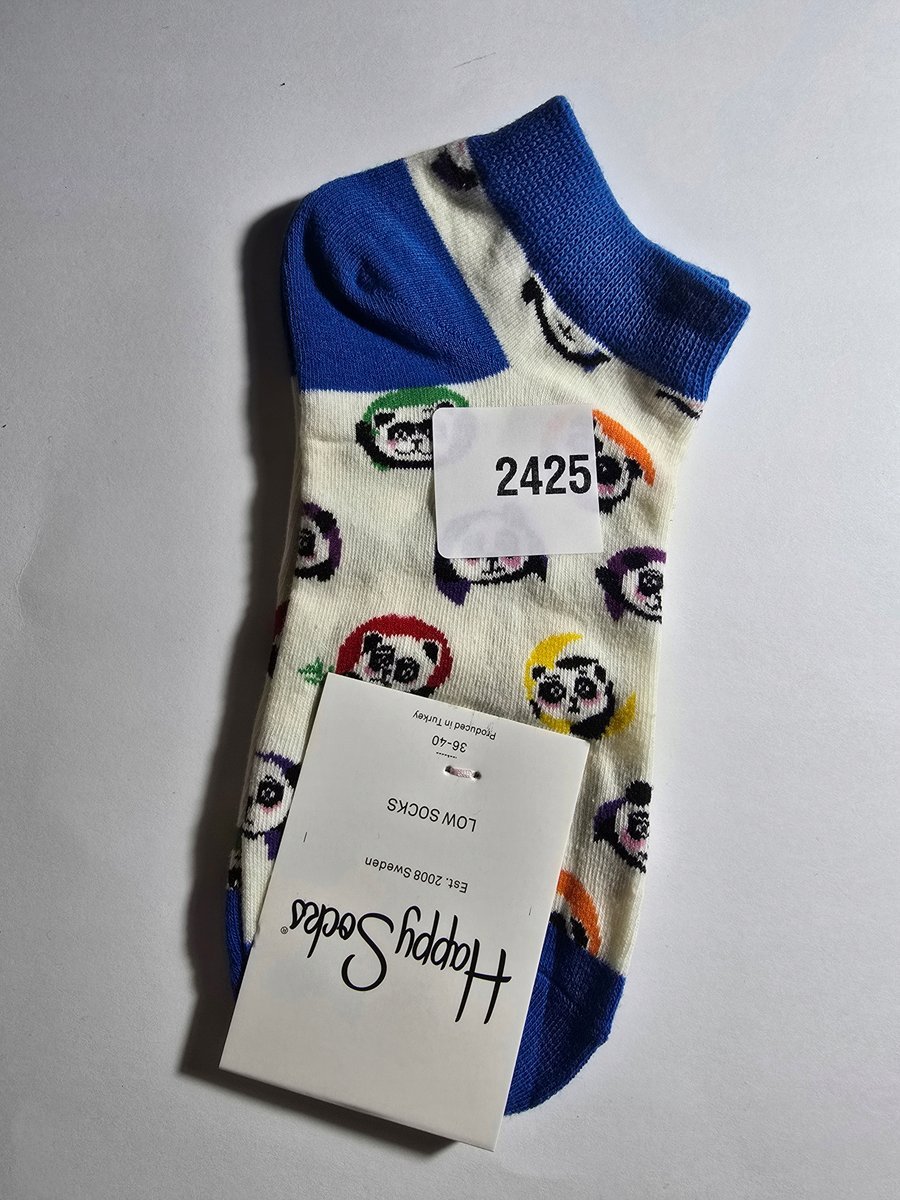 Kolorowe skarpety Happy Socks stopki unisex rozmiar 36-40 (2425)