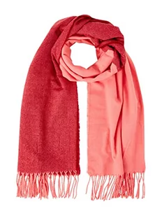 TOM TAILOR Damski Szalik z frędzlami 1032534, 12230 - Smooth Papaya Red, ONESIZE - Apaszki i szaliki damskie - miniaturka - grafika 1