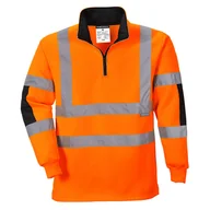 Odzież robocza - Bluza ostrzegawcza Xenon Rugby Pomarańczowy 4XL - miniaturka - grafika 1
