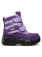 Buty dla dziewczynek - Sprandi Śniegowce CP91-AW22-22760(IV)DZ Fioletowy - miniaturka - grafika 1