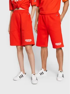 Champion Szorty sportowe Unisex STRANGER THINGS 217782 Czerwony Comfort Fit - Spodenki damskie - miniaturka - grafika 1