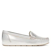 Mokasyny damskie - Mokasyny Marco Tozzi 2-24600-42 Srebrny - miniaturka - grafika 1