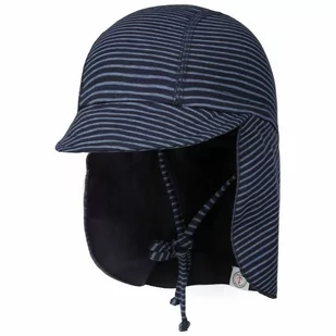 Czapka z Daszkiem Dziecieca GOTS Stripes by maximo, ciemnoniebieski nakrapiany, 55 cm - Czapki i chusty sportowe męskie - miniaturka - grafika 1