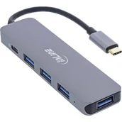 Huby USB - InLine 33271L huby i koncentratory USB 2.0 Type-C 5000 Mbit/s Szary 33271L - miniaturka - grafika 1