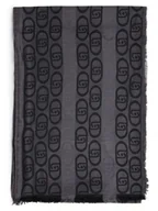 Apaszki i szaliki damskie - Liu Jo Collection Szalik damski Kobiety wiskoza czarny|szary wzorzysty, ONE SIZE - miniaturka - grafika 1