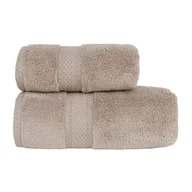 Ręczniki - Miękki i delikatny ręcznik bawełniany w kolorze ciepłego brązu, Rodos, rozmiar 50x90 cm - miniaturka - grafika 1