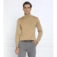 Swetry męskie - BOSS Wełniany golf Musso-P | Slim Fit - miniaturka - grafika 1