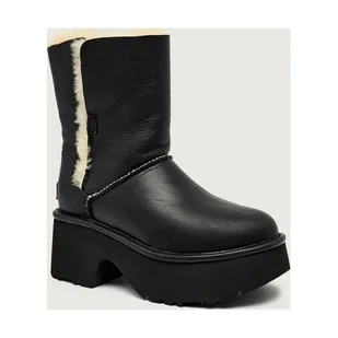 UGG Skórzane botki W ESMEE z dodatkiem wełny - Botki damskie - miniaturka - grafika 1