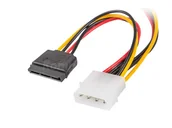 Kable - Lanberg kabel Molex - 2x SATA M/F 15cm - miniaturka - grafika 1