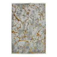 Dywany - DYWAN NOWOCZESNY PALERMO 160X230 SZARY/ZŁOTY V745A - miniaturka - grafika 1