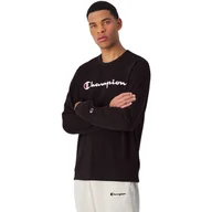 Bluzy męskie - Bluza męska Champion Crewneck Sweatshirt czarna 220727 KK001 L - miniaturka - grafika 1