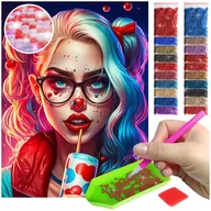 Zabawki kreatywne - Haft Diamentowy ARTULIO, Obraz DIY 5D, Diamond Painting, Mozaika Diamentowa 30X40cm (Magiczna kobieta ) + Zestaw Akcesoriów - miniaturka - grafika 1