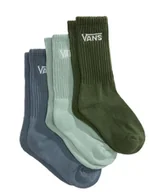 Skarpetki damskie - Skarpety Dziecięce VANS Spooky Crew Grey Olive (3 pary)VN000Q1PEMW1 XS - miniaturka - grafika 1