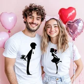 Gadżety dla niej i dla niego - Zestaw koszulek dla pary na walentynki - miniaturka - grafika 1