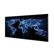 Dekoracje domu - Lacobel ochronny do kuchni Niebieska mapa 120x60 - miniaturka - grafika 1