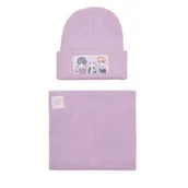 Czapki dla dzieci - Komplet czapka i komin Harry Potter ACCCS-AW24-222WBHP Różowy - miniaturka - grafika 1