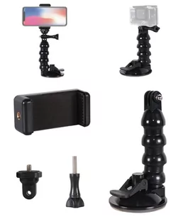 Uchwyt 2w1 do telefonu i kamerki GoPro na szybę - Uchwyty samochodowe do telefonów - miniaturka - grafika 1