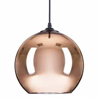 Lampy sufitowe - Lampa wisząca mirror glow - s miedziana 25 cm kod: ST-9021-S copper - miniaturka - grafika 1
