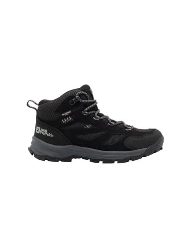 Jack Wolfskin Unisex Vojo Tour Texapore Mid K buty trekkingowe dla dzieci, Phantom, 26 EU