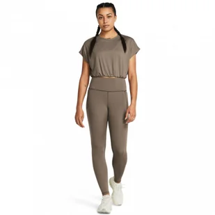 Damskie legginsy treningowe Under Armour Meridian Legging - brązowe - UNDER ARMOUR - Spodnie sportowe damskie - miniaturka - grafika 1
