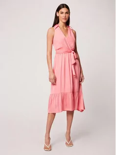 Sukienki - Morgan Sukienka letnia 212-RLALIE Różowy Slim Fit - grafika 1