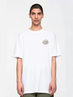 Koszulki dla chłopców - Santa Cruz Warp Broken Dot white koszulka męska - L - grafika 1