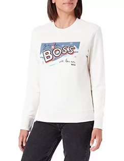 Bluzy damskie - BOSS Bluza damska, biała, S - grafika 1
