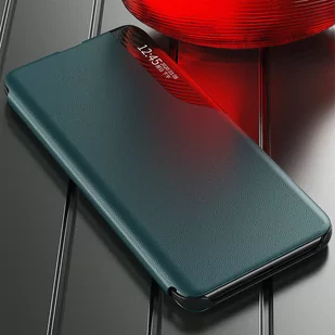 Eco Leather View Case elegancki futerał etui z klapką i funkcją podstawki Samsung Galaxy A22 4G pomarańczowy - Etui i futerały do telefonów - miniaturka - grafika 3
