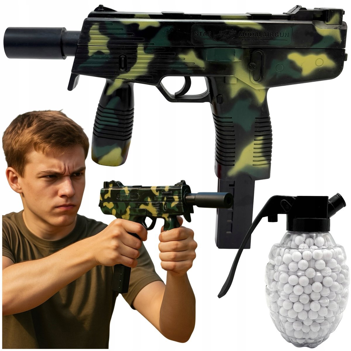 Pistolet na kulki plastikowe atrapa broni replika broni realistyczny wygląd