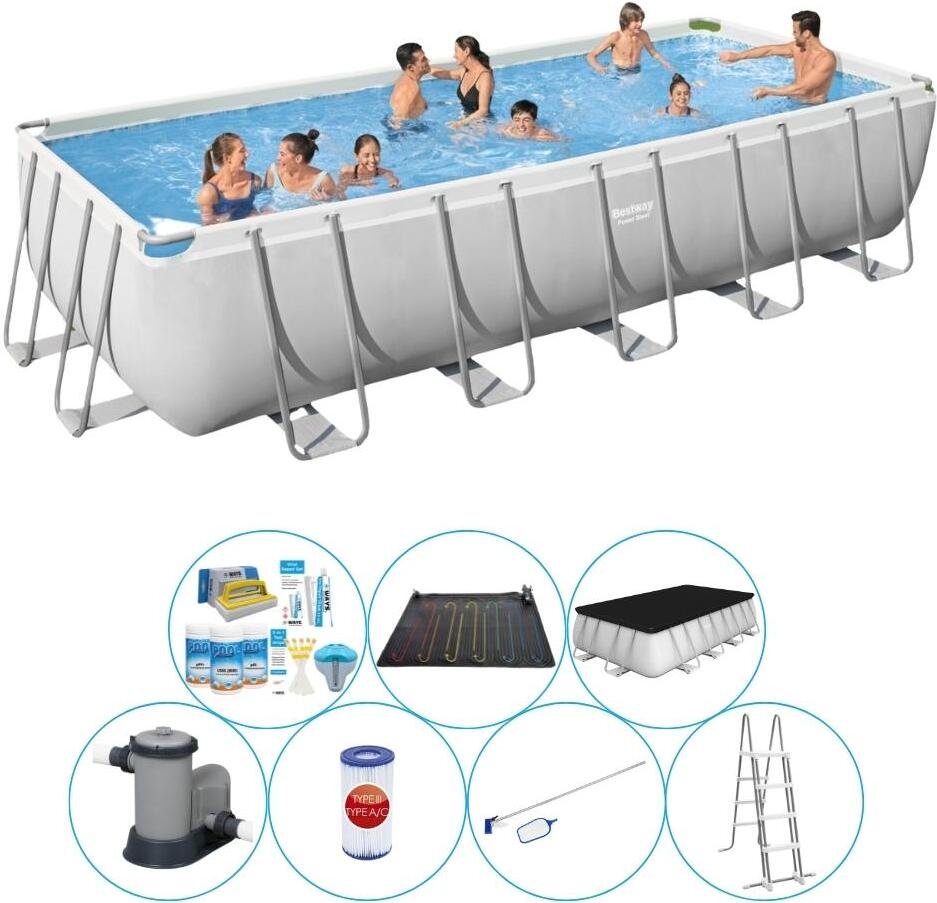 Zestaw basenowy - Bestway Power Steel 640x274x132 cm Prostokątny