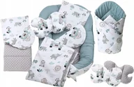 Kokony niemowlęce - BABYMAM kokon gniazdo rożek motylek kocyk minky 7 elementów - miniaturka - grafika 1