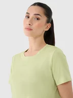 Koszulki i topy damskie - 4F Koszulka damska treningowa oversize szybkoschnąca 4FRSS25TFTSF1236-42S Zielony Roz. XL - miniaturka - grafika 1