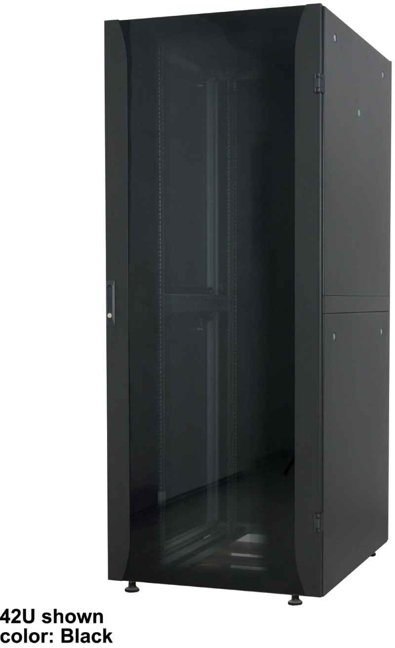 INTELLINET 48,3 cm 19Zoll Netzwerkschrank Premium Line 32 HE 1589x600x800mm HxBxT Flatpack Traglast 2000kg grau 715515