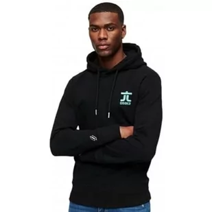 Superdry Męska bluza z kapturem z logo Osaka, Czarny, M - Bluzy męskie - miniaturka - grafika 1