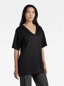Koszulki i topy damskie - G-Star Raw T-Shirt D22746-C539-6484 Czarny Relaxed Fit - miniaturka - grafika 1