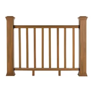 Balustrady i akcesoria - Balustrada kompozytowa Amber – 8 tralek – 157 x 113 cm (2 słupki) - miniaturka - grafika 1