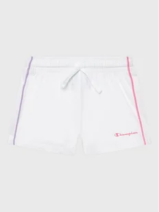 Champion Szorty sportowe 404669 Biały Regular Fit - Spodenki damskie - miniaturka - grafika 1