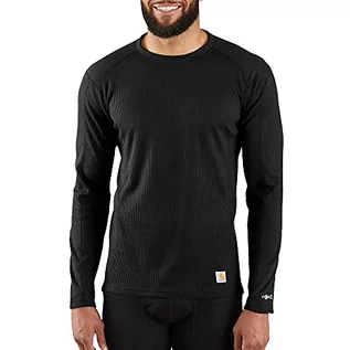 Koszulki męskie - Carhartt Męska koszulka z długim rękawem Force Midweight Classic Thermal Base Layer, Czarny, M - grafika 1