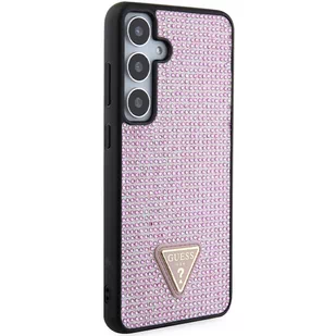 Guess GUHCS24MHDGPPP S24+ S926 różowy/pink hardcase Rhinestone Triangle - Etui i futerały do telefonów - miniaturka - grafika 4