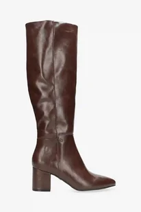 Mexx kozaki PLUCK MILA damskie kolor brązowy na słupku MI001800353W - Kozaki damskie - miniaturka - grafika 1