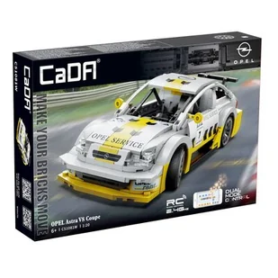 Klocki Konstrukcyjne Cada Zdalnie Sterowany Samochód Sportowy Biały Opel Astra V8 Coupe Auto Wyścigowe Rc Dual Mode 330 Elementów - Klocki - miniaturka - grafika 1