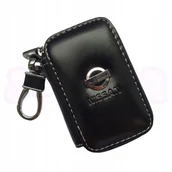 Etui na klucze - SKÓRZANE ETUI na klucze NISSAN logo KLUCZYK samochodowy ELEGANCKI brelok - miniaturka - grafika 1